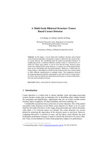 A Multi-Scale Bilateral Structure Tensor Based Corner Detector