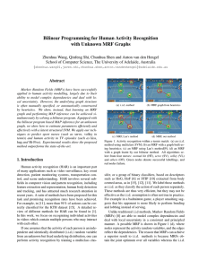 Bilinear Programming for Human Activity Recognition with Unknown