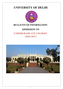 Bulletin of Information - DU