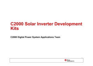 C2000 Solar Inverter Development Kits