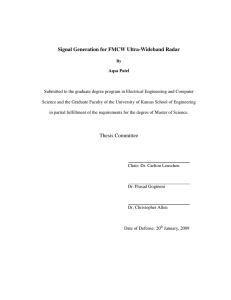 Signal Generation for FMCW Ultra-Wideband