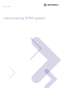 Interconnecting TETRA systems