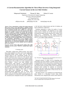 A Current Reconstruction Algorithm for Three