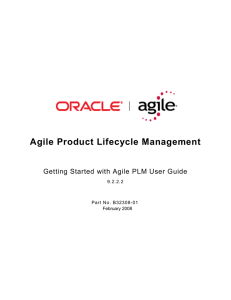 Getting Started with Agile PLM User Guide