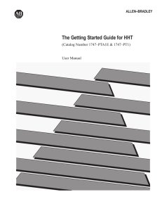 1747-NM09, The Getting Started Guide for HHT User Manual