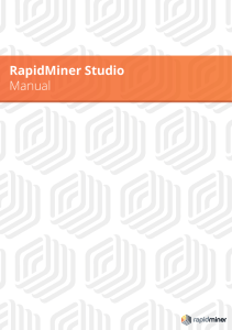 RapidMiner Studio Manual - RapidMiner Documentation