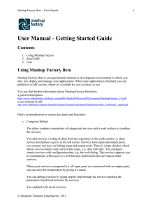 User Manual - Getting Started Guide