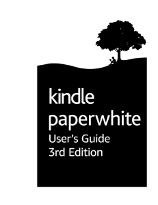 Kindle Paperwhite User`s Guide, 3rd Edition