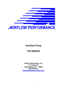 Auxiliary Pump Manual 2090255