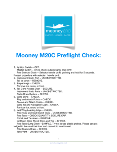 Mooney M20C Preflight Check