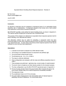 Equivalent Bench Handling Shock Response Spectrum Revision A