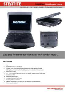 DURABOOK R8300 Rugged Laptop