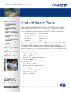 Shock and Vibration Testing