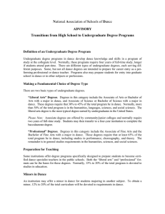 Transitions from High School to Undergraduate Degree Programs