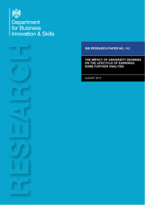 The Impact of University Degrees on the Lifecycle of Earnings