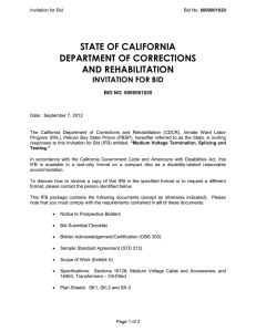 state of california department of corrections and