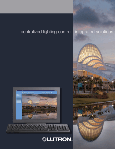 centralized lighting control Iintegrated solutions