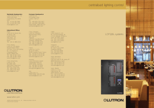 centralised lighting control