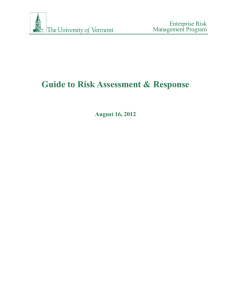 Risk Assessment Guide - University of Vermont