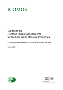Guidance on Heritage Impact Assessments for Cultural World