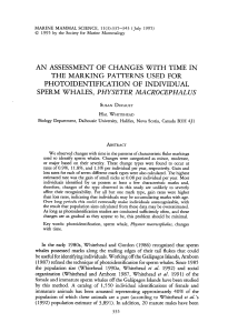 an assessment of changes with time in the marking
