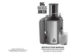 bb juicer instructions