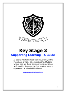 Key Stage 3 - George Mitchell School