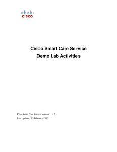 smartcare Demo Lab Activities