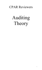 Auditing Theory CPAR