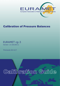 EURAMET cg-3  v 1.0 Pressure Balance