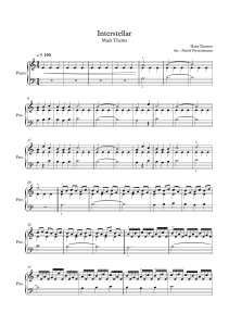 Hans Zimmer - Interstellar - Main Theme Piano Version
