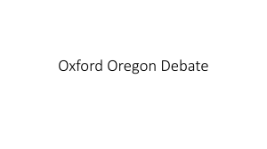 oxfordoregondebate