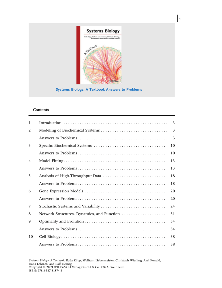 Systems Biology Solutions