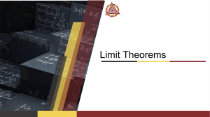 Module 1 Limit Theorems