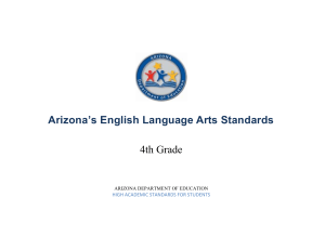 2016 AZ ELA Standards- Fourth Grade