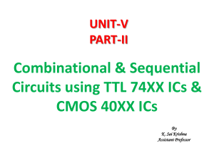 UNIT V Digital Integrated Circuits Introduction Part II