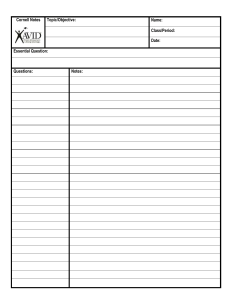 Word Cornell Note Templates