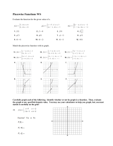 Piecewise Review