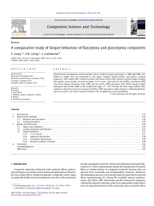 A comparative study of fatigue behaviour of flax epoxy and glass epoxy composites