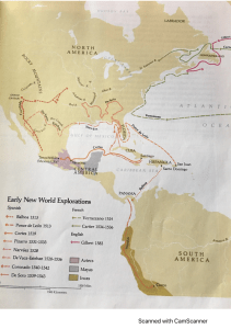 Early Explorations Map