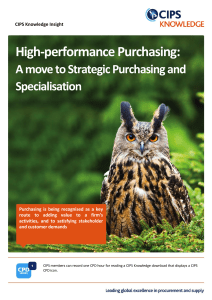 High-performance Purchasing