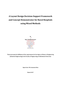 Rural Hospital Layout Design Framework: Mixed Methods Approach