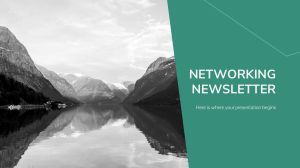 Networking Newsletter Green variant