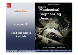 Shigley's Mechanical Engineering Design CH3 Slides