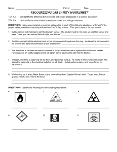 Lab Safety Worksheet 11