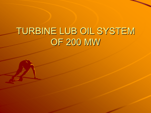 TURBINE LUB OIL SYSTEM