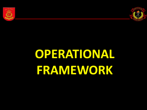 22-23. Operational Framework