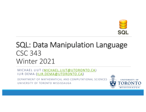 data maniuplation language