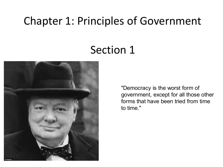 US Gov Chapter 1 Slides