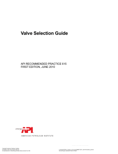 API 615 Valve Selection Guide 2010